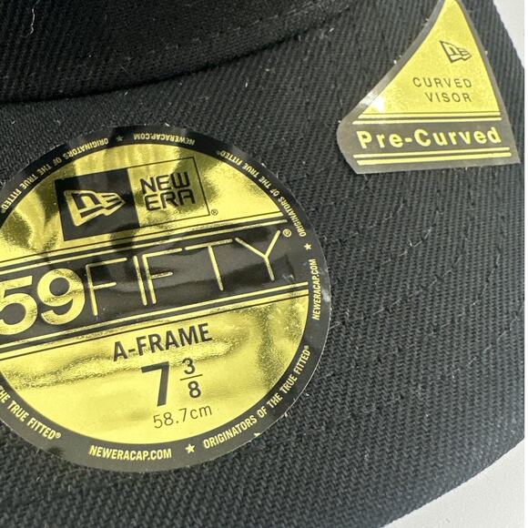 New Era New York Yankees On Field Game Navy 59FIFTY Fitted Cap Size 7 3/8 - Picture 4 of 10